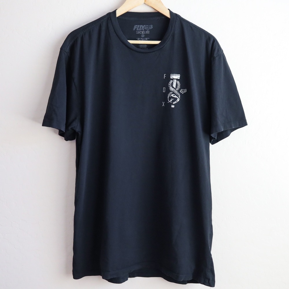 FOX Racing Nineteen Seventy Four T-Shirt Mens Black Graphic‎ Tee